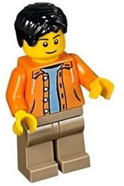 Lego Male In Orange Jacket Minifigure Twn Brickeconomy