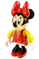 Minnie Mouse Figure with Red Dress, Yellow Sleeves, and Red Shoes - 2661