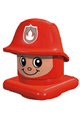 Primo Figure Head Fireman with Helmet - 45219c02