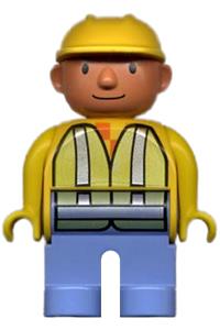 Duplo Figure, Male, Bob the Builder with Construction Jacket 4555pb031