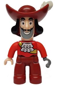 Duplo Figure Lego Ville, Never Land Pirates, Captain Hook 47394pb164