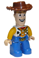 Duplo Figure Lego Ville, Male, Woody with Open Mouth Pattern - 47394pb275