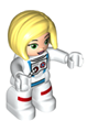 Duplo Figure Lego Ville, Astronaut Female, White Spacesuit - 47394pb310