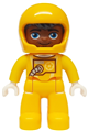 Duplo Figure Lego Ville, Astronaut Male, Bright Light Orange Spacesuit and Helmet (6472609) - 47394pb353