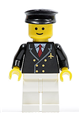 Airport - Pilot with Red Tie and 6 Buttons, White Legs, Black Hat, Standard Grin - air029