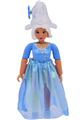 Belville Female - Stella, Medium Blue Top with Silver Stars, White Hair, Skirt Long, Hat with Flower - belvfem49a