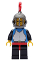 Breastplate - Blue with Black Arms, Black Legs with Red Hips, Dark Gray Grille Helmet, Red Plume, Blue Plastic Cape - cas181