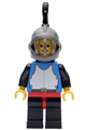Breastplate - Blue with Black Arms, Black Legs with Red Hips, Dark Gray Grille Helmet, Black Plume, Black Plastic Cape - cas183
