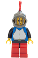 Breastplate - Blue with Black Arms, Red Legs with Black Hips, Dark Gray Grille Helmet, Red Plume - cas185