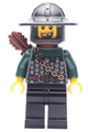 Kingdoms - Dragon Knight Scale Mail with Chain and Belt, Helmet with Broad Brim, Quiver, Missng Tooth - cas494