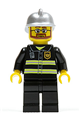 Fire - Reflective Stripes, Black Legs, Silver Fire Helmet, Beard and Glasses - cty0087