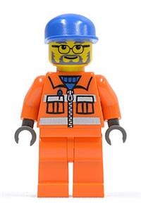 Sanitary Engineer 3 - Orange Legs, Glasses and Beard cty0158