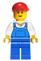 Male in Blue Overalls