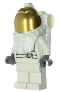 Spacesuit, White Legs, Underwater Helmet, Visor cty0384