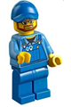 Overalls with Tools in Pocket Blue, Blue Cap with Hole, Beard and Glasses - cty0544
