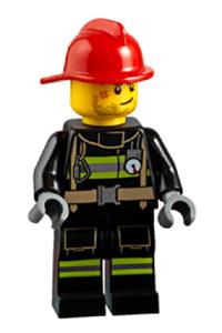 Fire - Reflective Stripes, Stubble Beard, Red Helmet cty0951