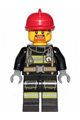 Fire - Reflective Stripes with Utility Belt, Red Fire Helmet, Goatee - cty0965