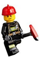 Fire - Reflective Stripes with Utility Belt, Red Fire Helmet, Lopsided Smile - cty0975