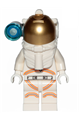 Astronaut - Male, White Spacesuit with Orange Lines, Side Lamp, Smirk and Cheek Lines - cty1027