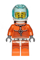 Astronaut - Male, Orange Spacesuit with Dark Bluish Gray Lines, Trans Light Blue Large Visor, Stubble - cty1059