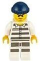 Police - Jail Prisoner 50380 Prison Stripes, Stubble, Dark Blue Knit Cap - cty1127