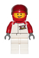 Race Car Driver - Male, White and Red Jumpsuit with &#39;XTREME&#39; Logo, White Legs, Red Helmet - cty1160