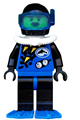 Divers - Blue, Black Helmet, Blue Flippers - div001a