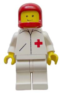 Doctor - Straight Line, White Legs, Red Classic Helmet doc011