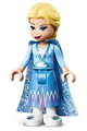 Elsa - glitter cape with two tails, medium blue skirt with white shoes - dp069