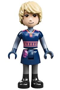 Kristoff - Dark Blue Tunic, Black Boots and Sand Blue Sleeves dp137