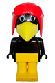 Fabuland Figure Crow 1 with Aviator Helmet and White Eyes - fab4h