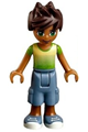 Friends Liam, Sand Blue Long Shorts, Lime and Yellow T-Shirt - frnd275