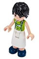 Friends David, Lime Shirt, White Apron with Lime Apple, Dark Blue Shoes - frnd356