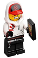 Jack Davids with white hoodie with cap and hood - hs050