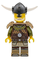 Viking Chieftain - male, leather armor, dark tan legs with tunic, pearl dark gray helmet, shoulder armor - idea169