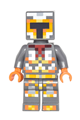 Minecraft Skin 1 - Pixelated, Yellow and Orange Armor - min034