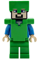 Steve - bright green legs, helmet, and armor - min140