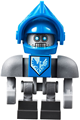 Clay Bot with Dark Bluish Gray Shoulders and Blue Helmet - nex090