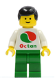 Octan - White Logo, Green Legs, Black Male Hair - oct004