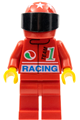 Octan - Racing, Red Legs, Red Helmet 7 White Stars, Black Visor - oct029