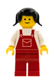 Female with Red Overalls