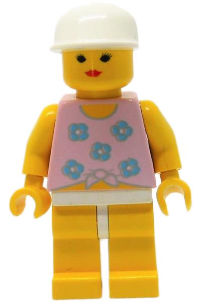 Lego Female In Blue Flowers Shirt Minifigure Par Brickeconomy