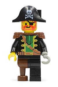 Captain Red Beard with pirate hat with skull pi055