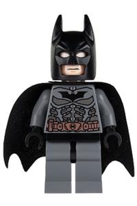 Batman with dark bluish gray suit with copper belt sh064