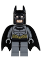 Batman with dark bluish gray suit, gold belt, dark bluish gray hands - sh089
