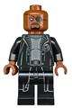 Nick Fury - gray sweater and black trench coat - sh585