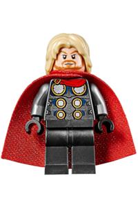Thor with spongy cape and pearl dark gray legs sh623