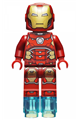 Iron Man with silver hexagon on chest and 1 x 1 round bricks - sh649