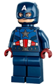 Captain America - dark blue suit, dark blue head, dark red hands, helmet - sh852