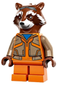 Rocket Raccoon - orange and dark tan outfit, reddish brown head - sh858